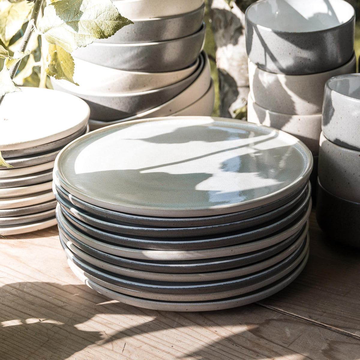 Große Teller (ø 28,5 x 2,0 cm) EDDA stoneware