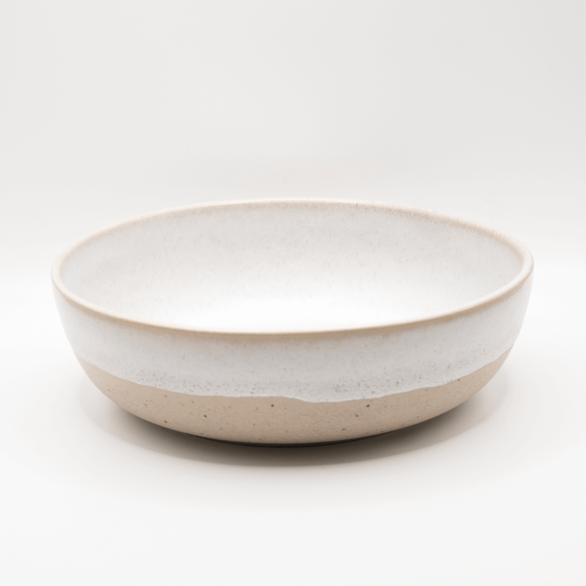 Steingut Schale Aalina klein in Weiß und Beige – EDDA stoneware