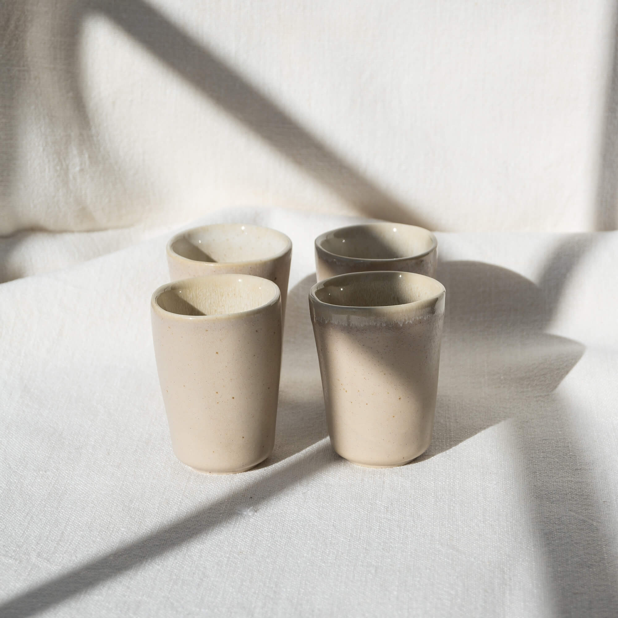 Steingut Espresso Becher Eelina in Beige – EDDA stoneware